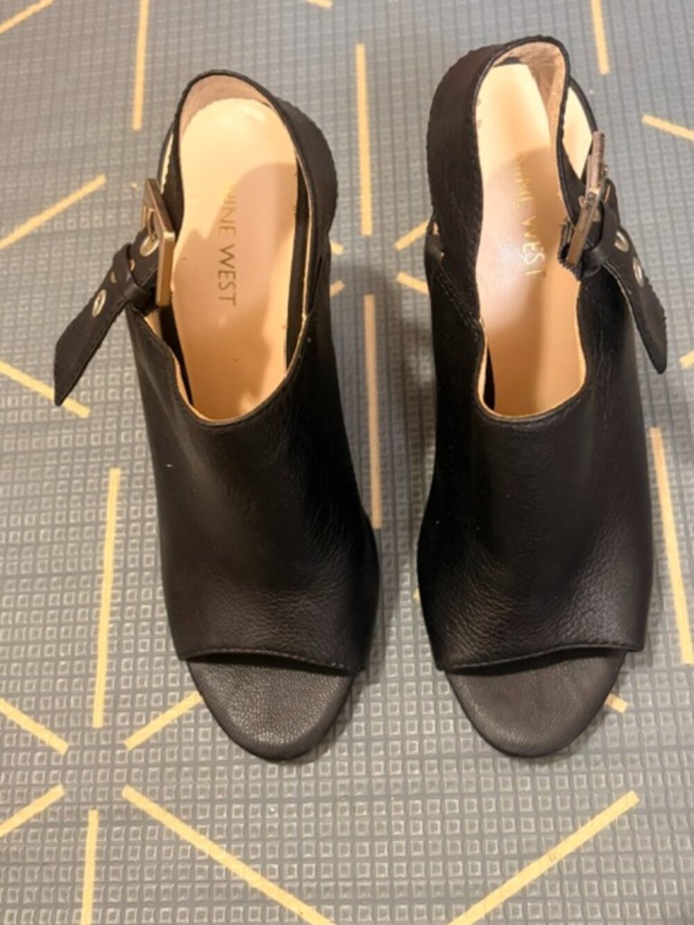 Nine West Buckle Heeled Sandals